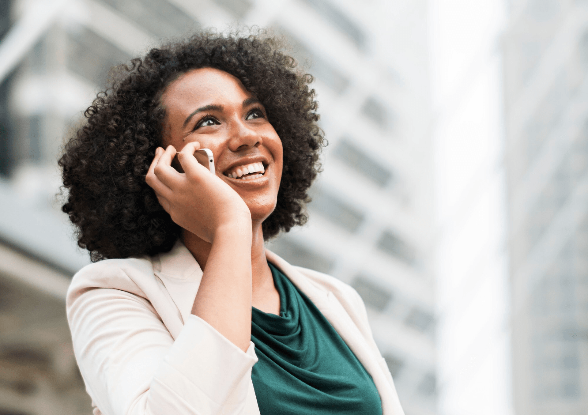 Contact us - Woman on phone